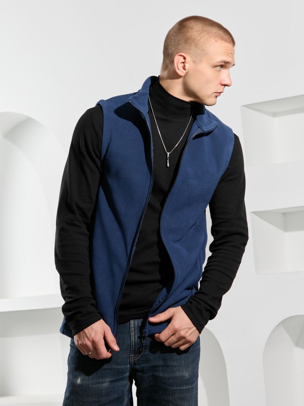 Жилет мужской Алтай-3 Виотекс ТЁМНО-СИНИЙ