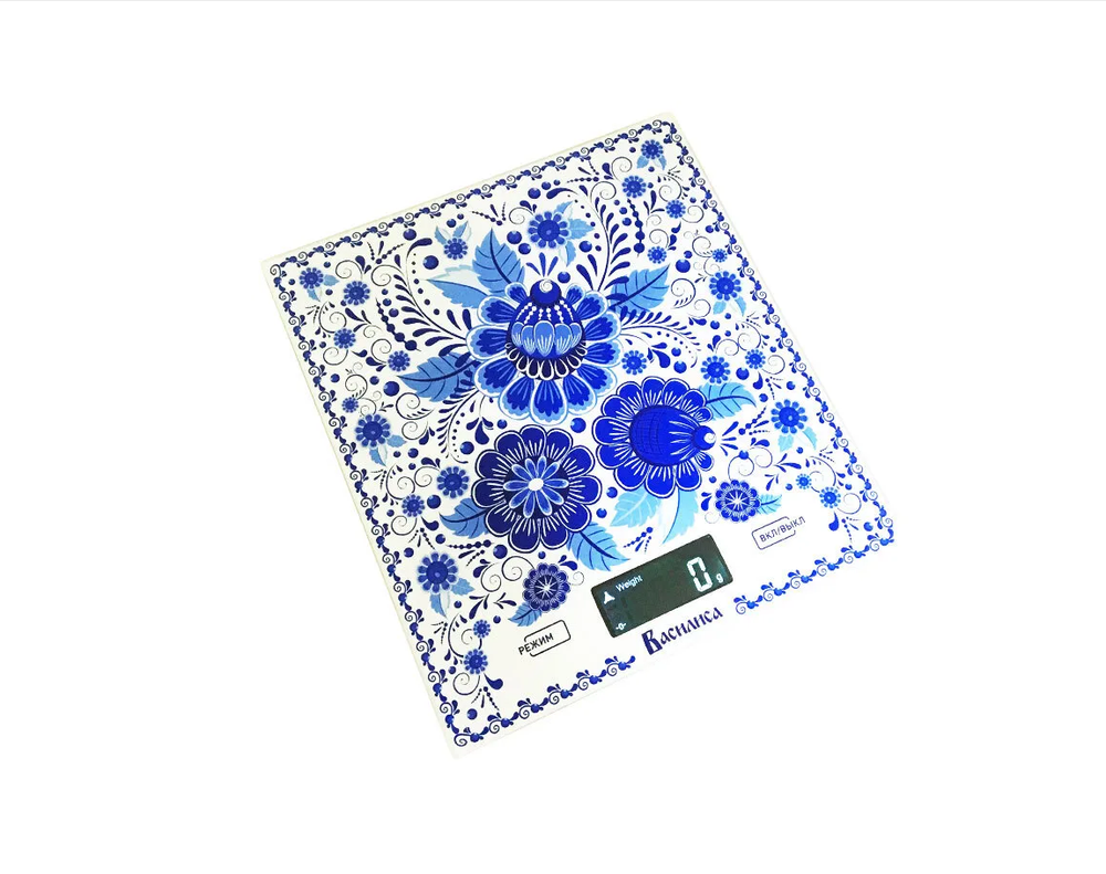 Весы кухонные Василиса ВА-005 электронные "Гжель"