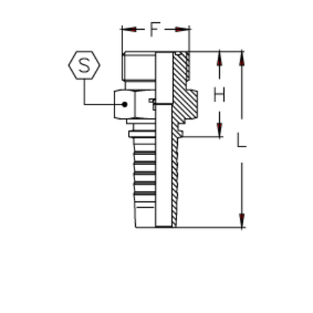 Фитинг DN 16 ORFS (Ш) 1