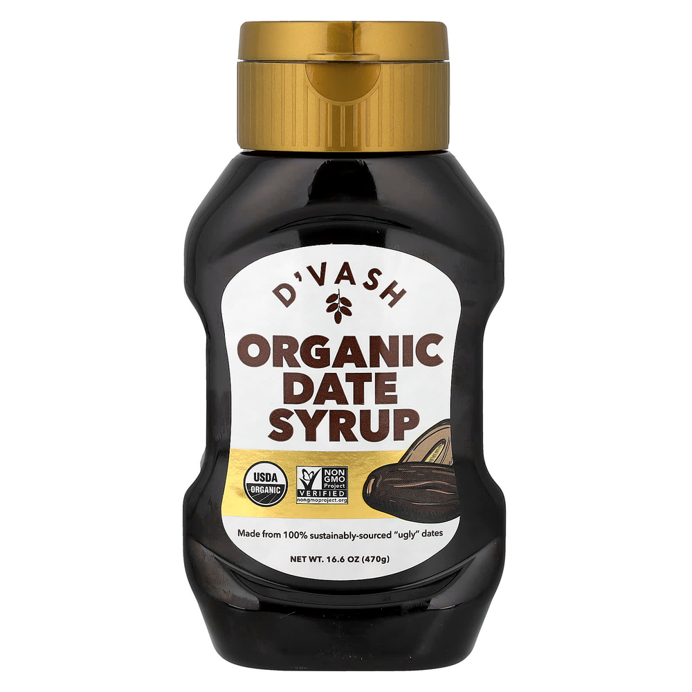 D'vash Organics, Органический финиковый сироп, 470 г (16,6 унции)