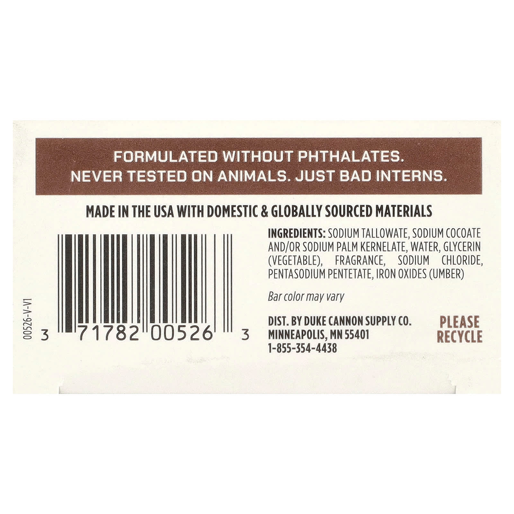 Duke Cannon Supply Co., Big Brick Of Bar Soap®, Old Glory, 283 г (10 унций)