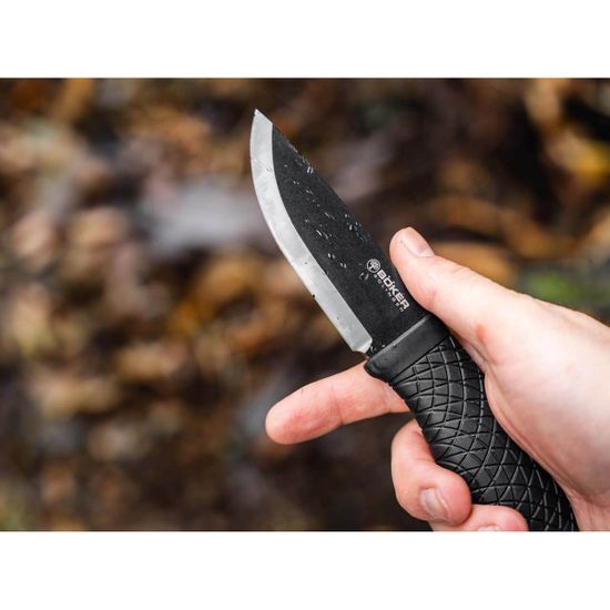 Boker BK121506 Naturensöhne MK. I - с фикс. клинком, рук-ть TPE, черн. клинок CPM-3V