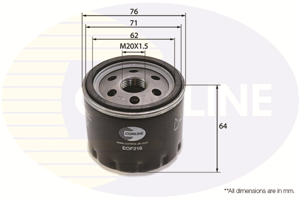COMLINE - EOF216-CML - Oil Filter