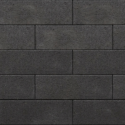 Тротуарная плитка ПРЯМОУГОЛЬНИК 600х200 мм - Стандарт Черный