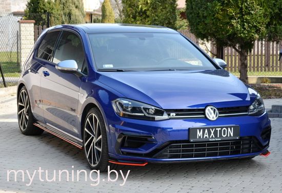 Сплиттеры бампера переднего боковые для VOLKSWAGEN Golf VIII R / R-Line рестайлинг (17-20)