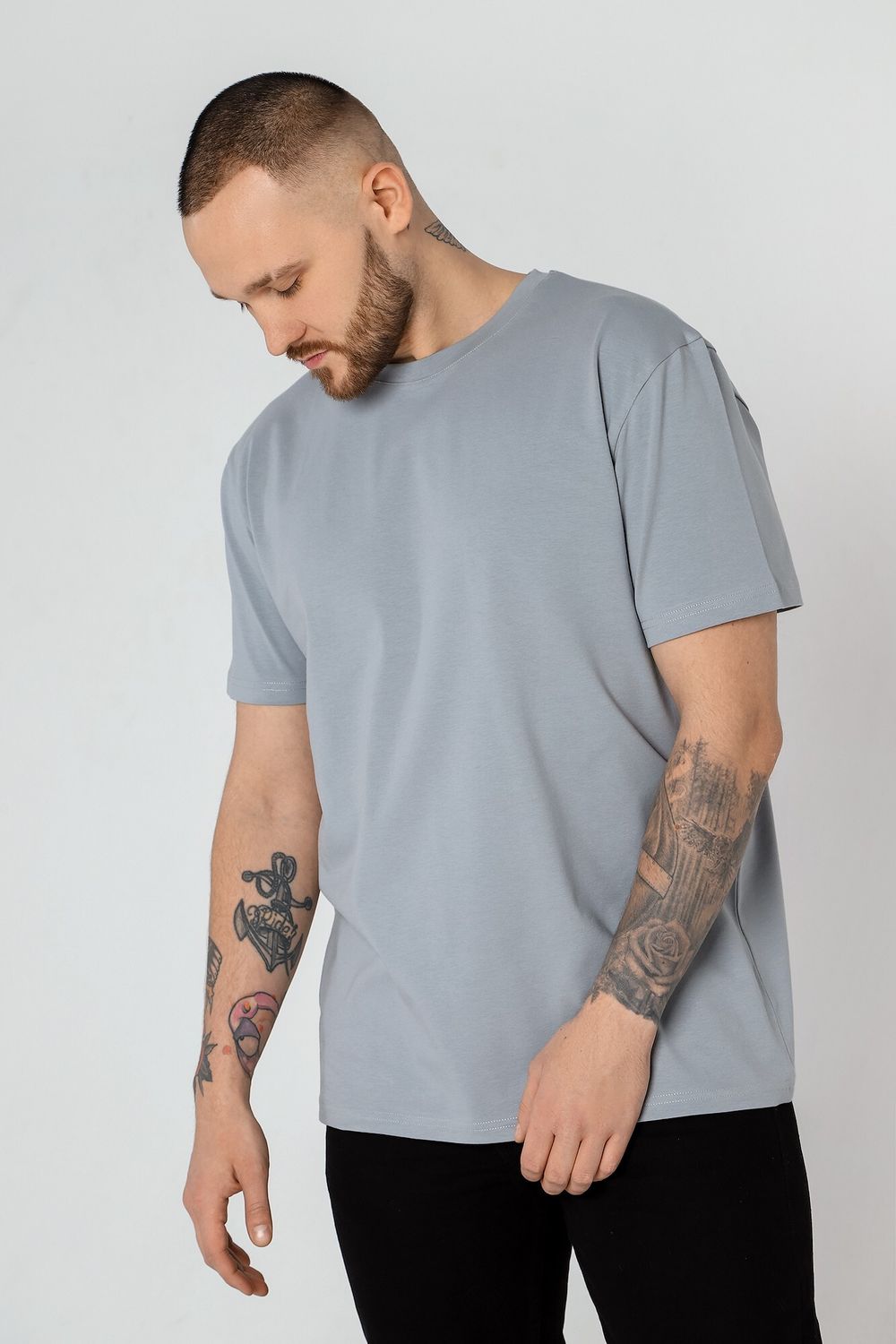 Фуфайка (футболка) мужская Клаб-1У Виотекс СЕРЫЙ