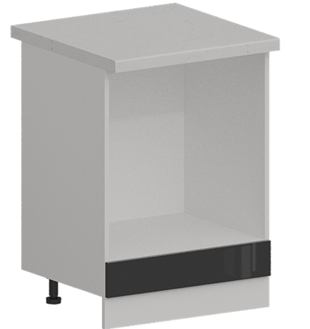 Кухня Модуль ШНД 600 Графит / Графит Глянец