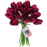 Цветы искусственные «Нежные тюльпаны» букет 20шт 23см лиловые