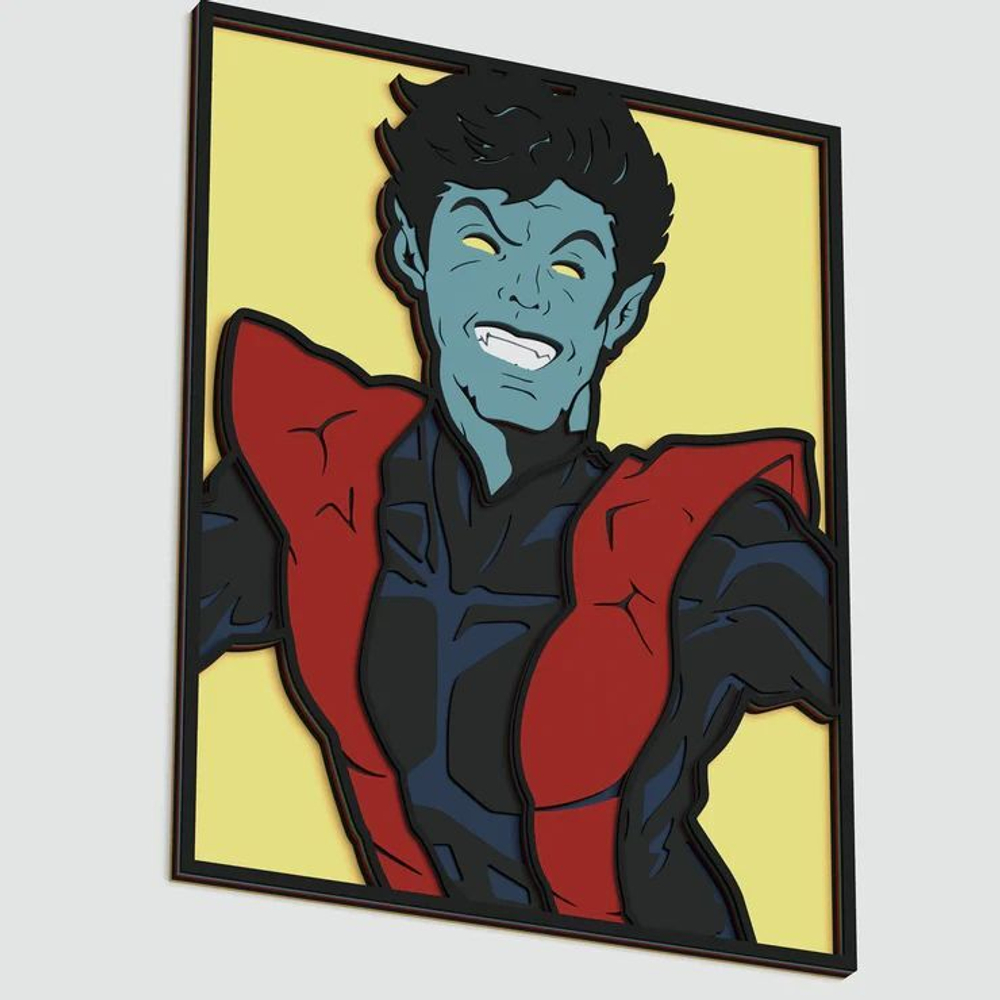 3D Картина по номерам из дерева Ночной Змей, 23x30 см