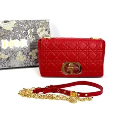 Сумка Dior Caro, модель маленького формата красный