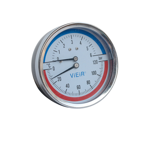 Термоманометр (горизонт.)  10 БАР "ViEiR" YF10