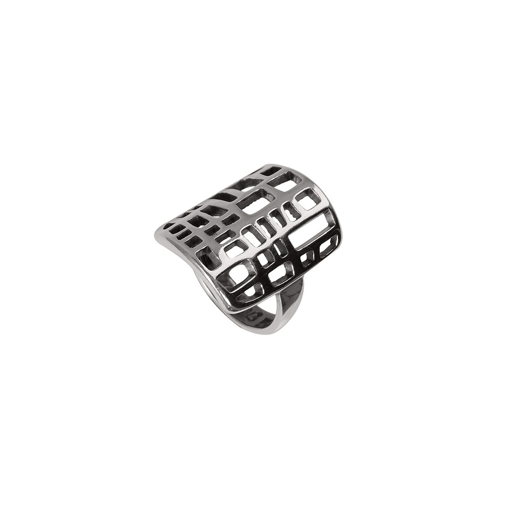 "Портинда" кольцо в серебряном покрытии из коллекции "Витраж" от Jenavi