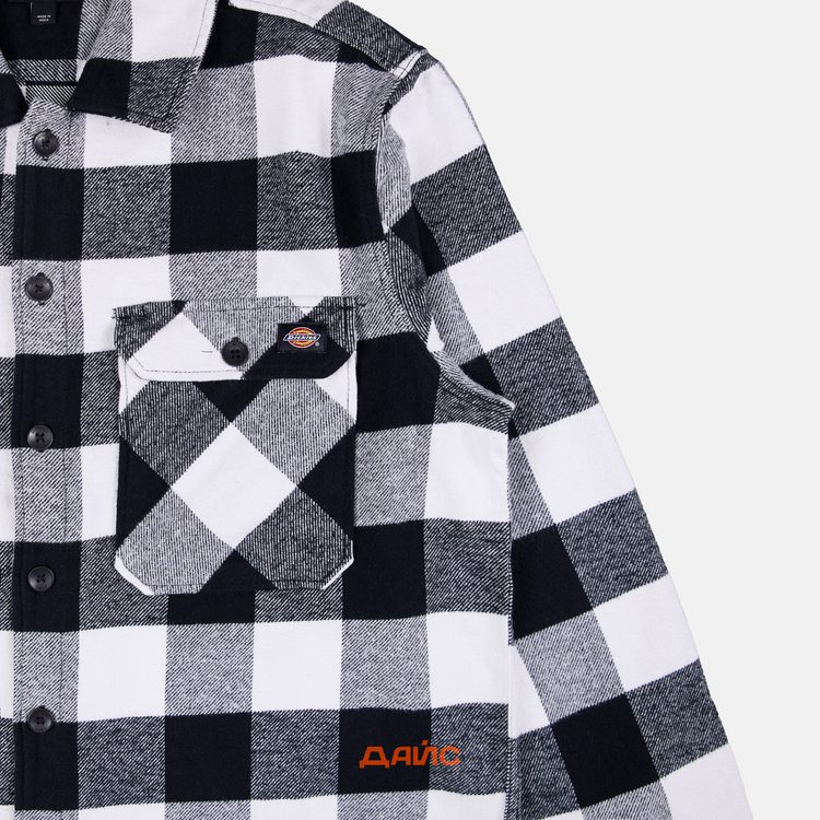 Рубашка мужская Dickies Sacramento Long Sleeve Shirt артикул:WLR23BLK - купить в магазине Дайс