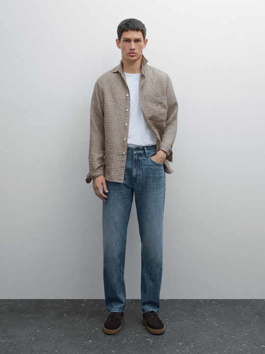 Massimo Dutti Зауженные джинсы, индиго