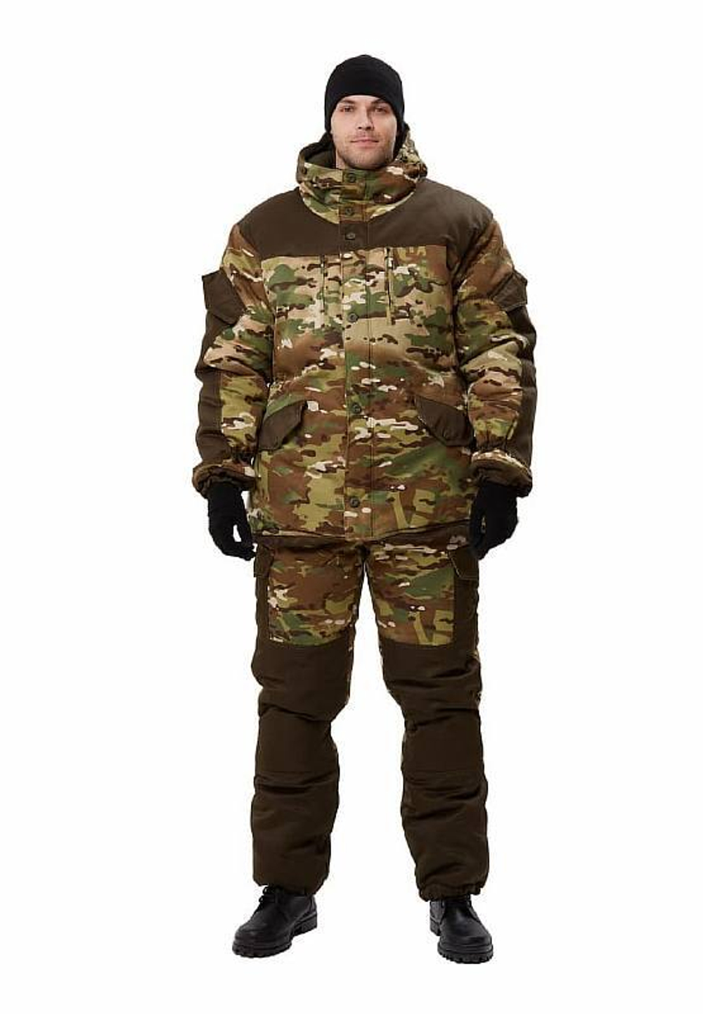 Костюм зимний Горка мультикам (вставки олива)