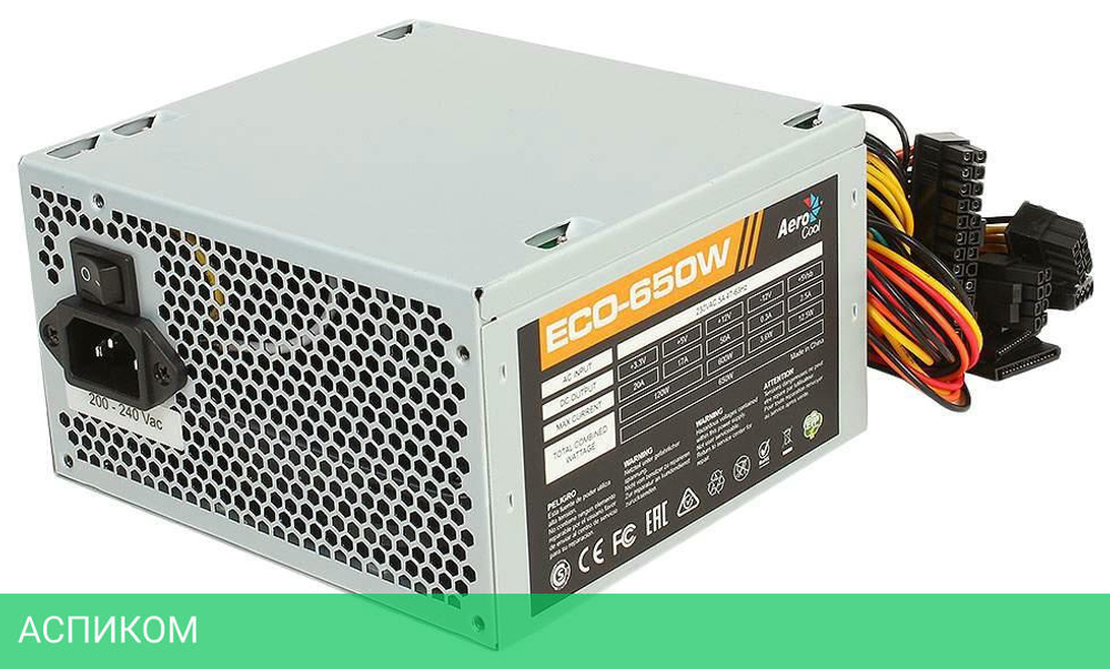 Блок питания AeroCool ECO-650W