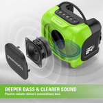 Беспроводная акустическая система аккумуляторная GPT-MNBS GREENWORKS, 3503107, 24V/220V, без АКБ и ЗУ