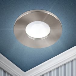 Встраиваемый светильник влагозащищенный ЭРА WR3 SN под лампу MR16 GU5.3 IP44 сатин/никель