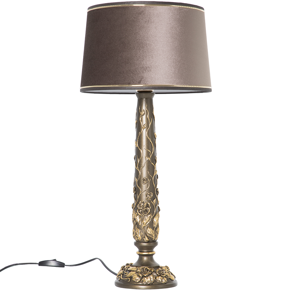 Настольная лампа Бронза Тюссо Кофе