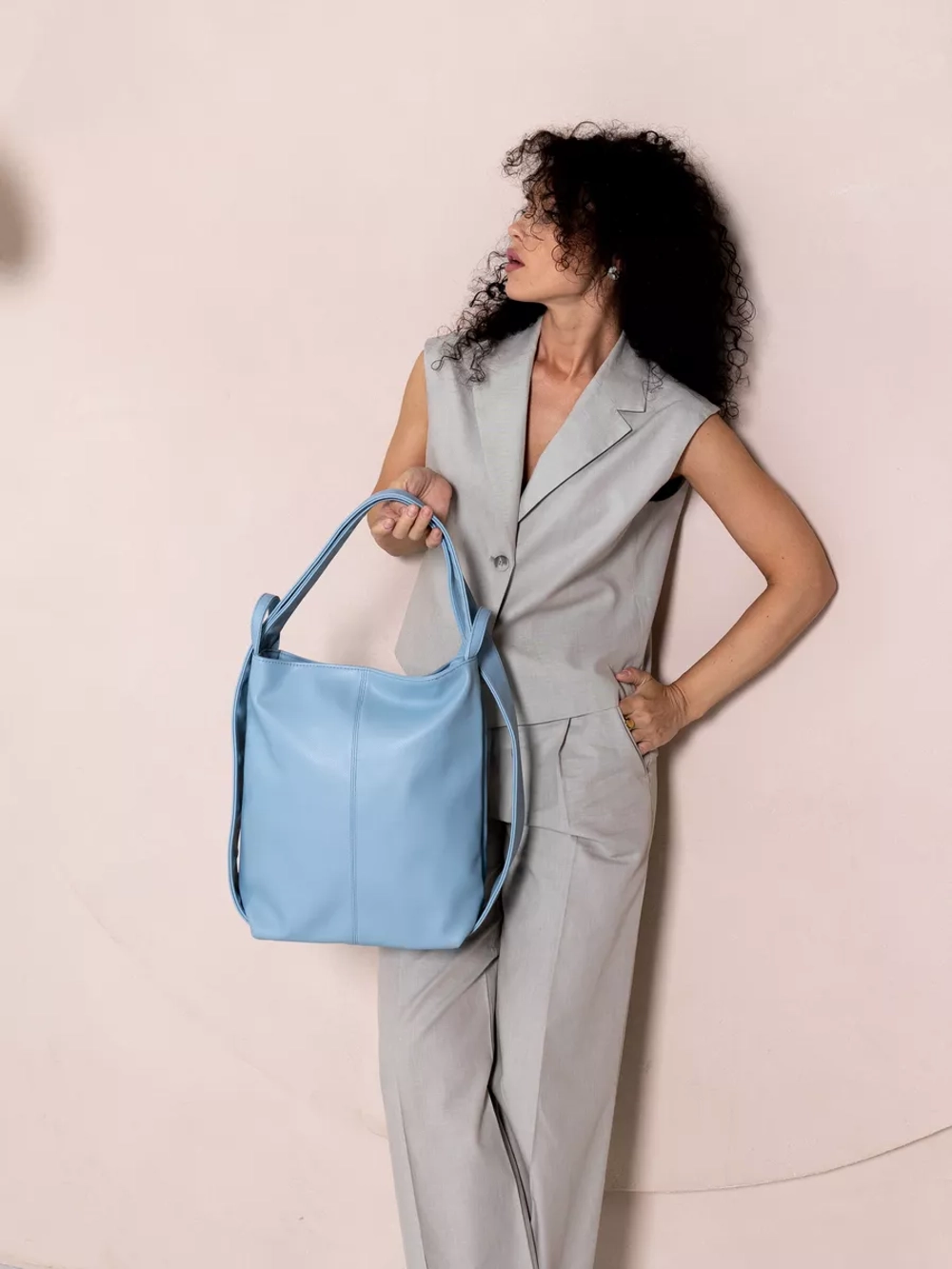 Сумка рюкзак через плечо большая трансформер