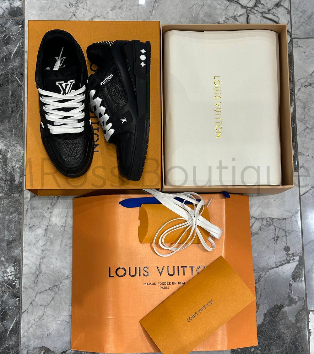 Купить черные кроссовки LV Trainer Louis Vuitton премиум класса