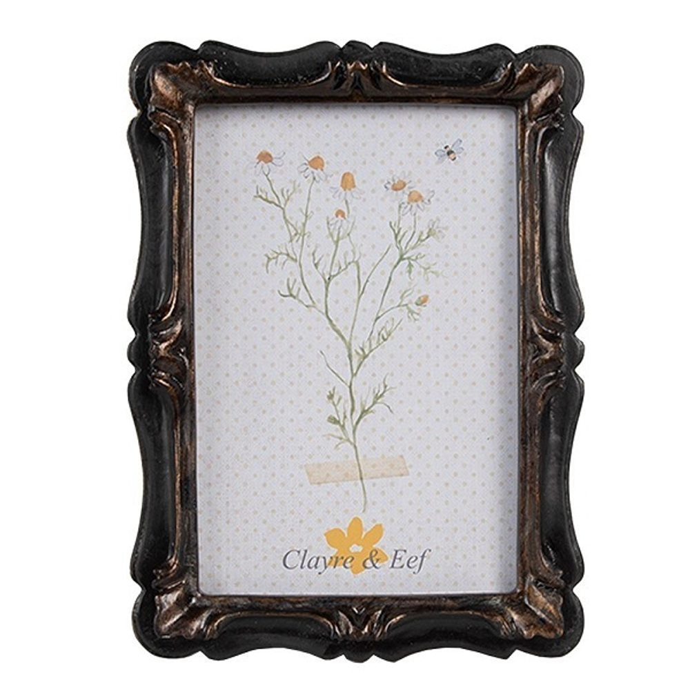 Фоторамка "Алис" малая 14x2x19см (Фото 10x15см) Поликерамика/стекло