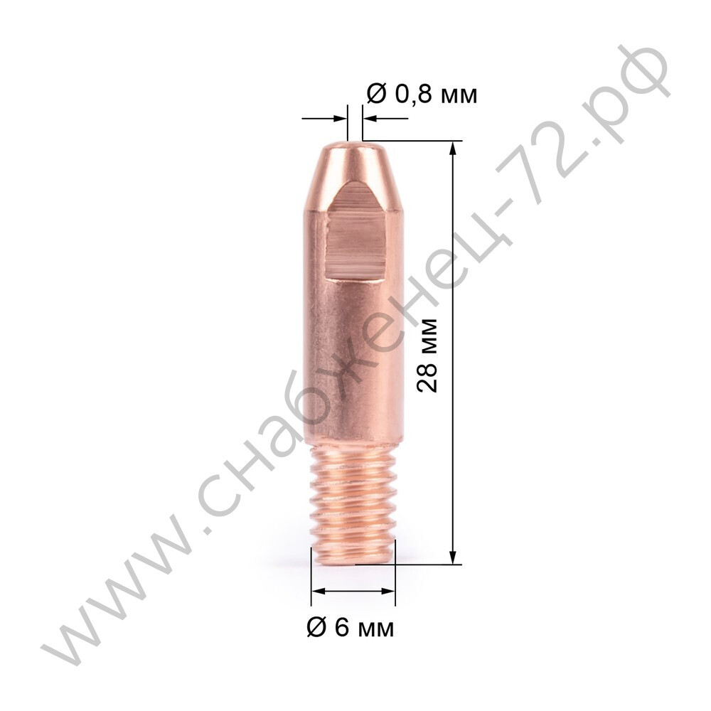 Наконечник Varteg  M6х28х0.8 ( 140.0051/MD0009-08)