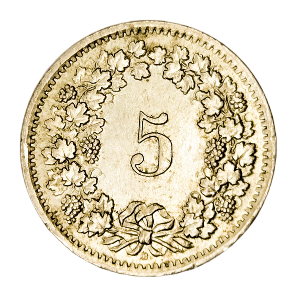 Switzerland, 5 Rappen, 1966 – Libertas Series, AU