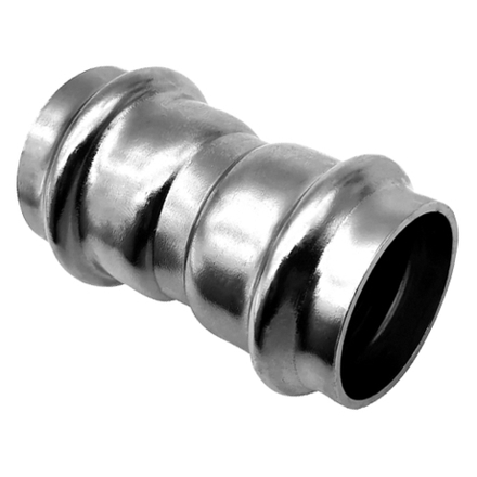 Пресс-муфта из нержавеющей стали равнопроходная 35х35