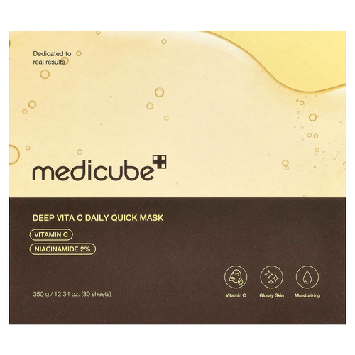 Medicube, Deep Vita C, ежедневная маска для лица, 30 шт., 350 г (12,34 унции)