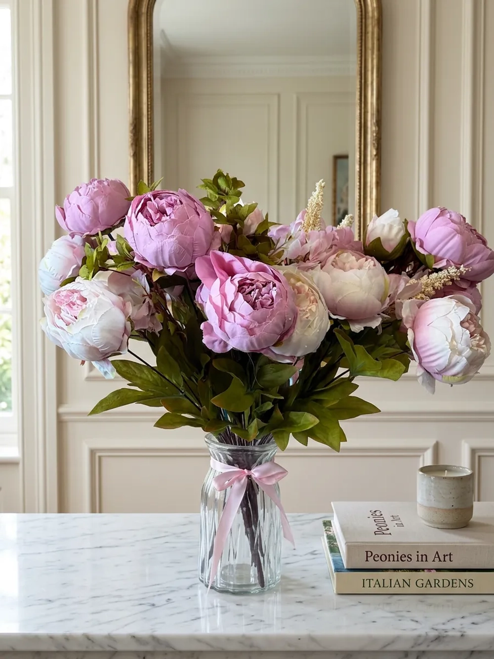 Букет искусственных пионов