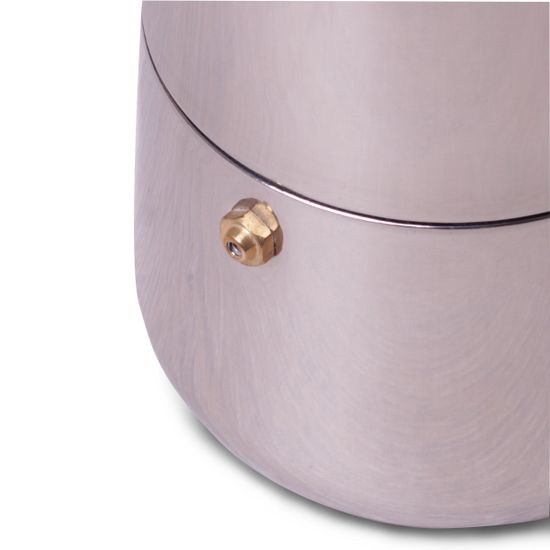 Кофеварка гейзерная 200 мл. (4 порции) из нержавеющей стали Kamille KM-0660