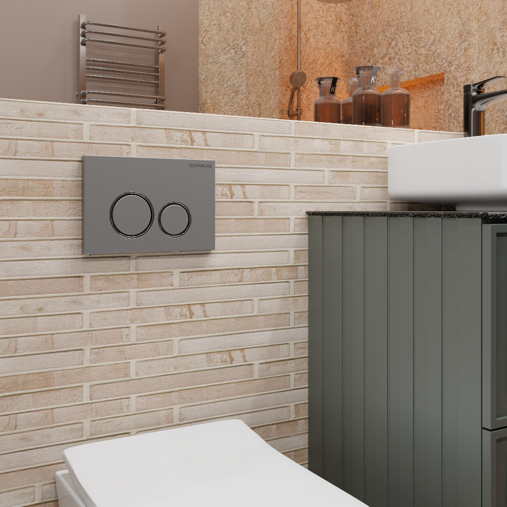 Клавиша для инсталляции CHARUS Spazio FP.330.46.01, хром матовый