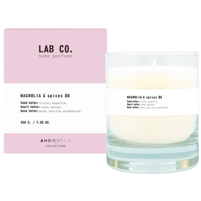 Свеча ароматическая lab co, Магнолия и специи, 40 ч