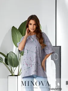 Футболка 703-серый Minova