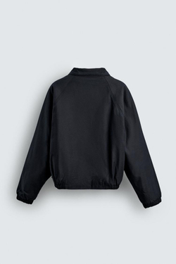 ZARA УКОРОЧЕННАЯ СТЕГАНАЯ КУРТКА, СИНИЙ