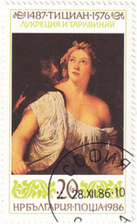 Четыре марки, Болгария, 1980-е, 500 лет со дня рождения Тициана