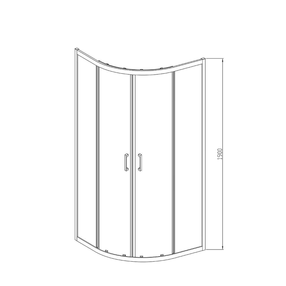 Душевой уголок Alhpa VSQ-3AL900MT, 900*900, хром, стекло текстурное