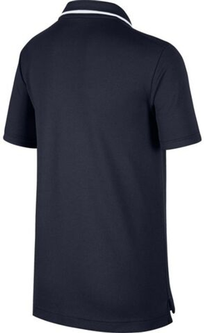 Футболка для мальчика теннисная Nike Court B Dry Polo Team - obsidian/white