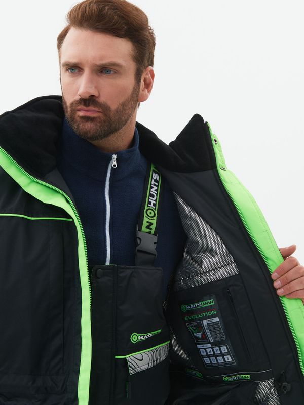 Костюм зимний Elbrus ткань Hit Membrane цвет Черный/Лайм