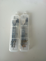 Циркуль металлический с запасными грифелями в пластиковом футляре