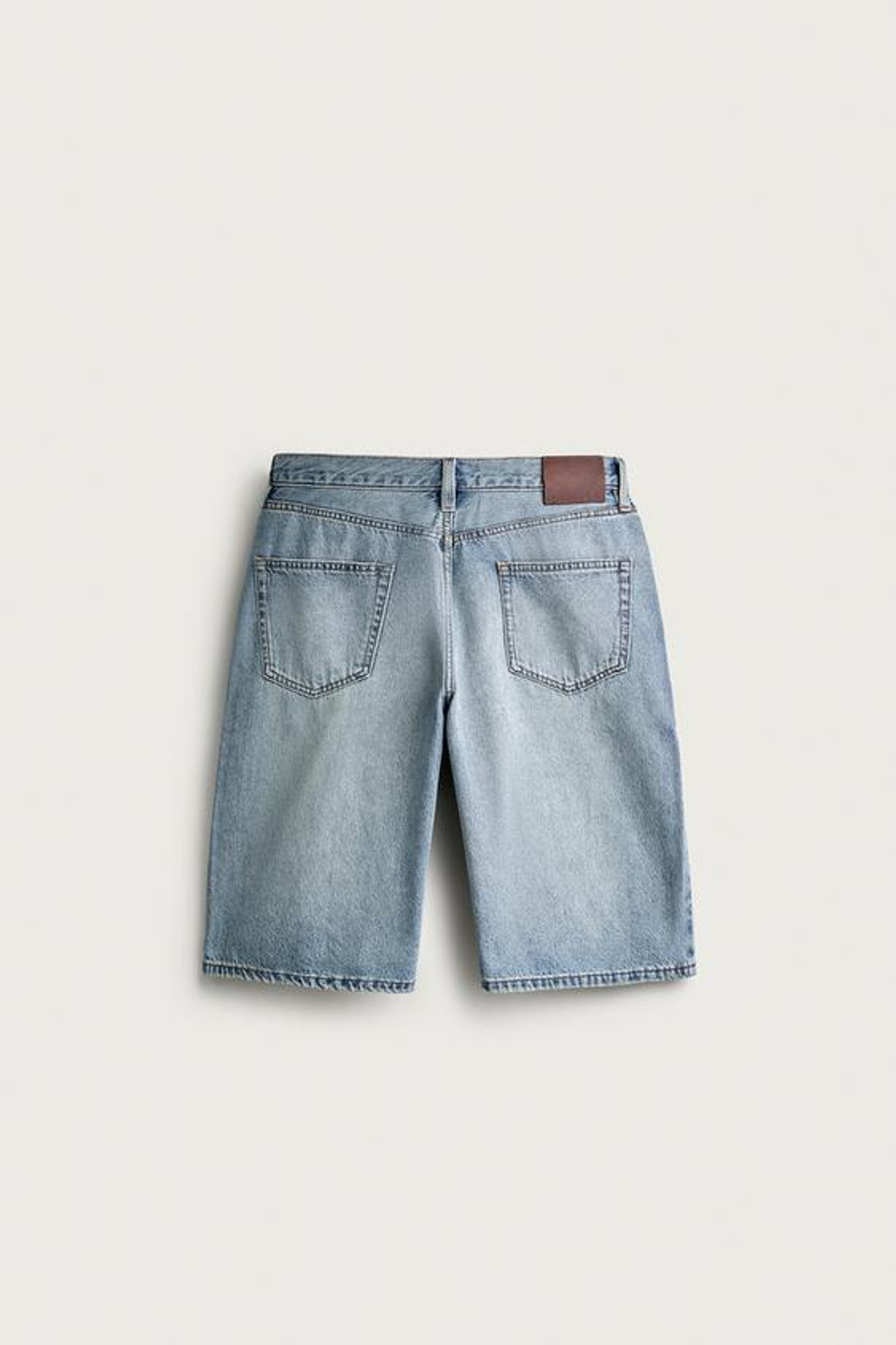 ZARA ДЖИНСОВЫЕ ШОРТЫ LOOSE FIT, ВЫЦВЕТШИЙ СИНИЙ