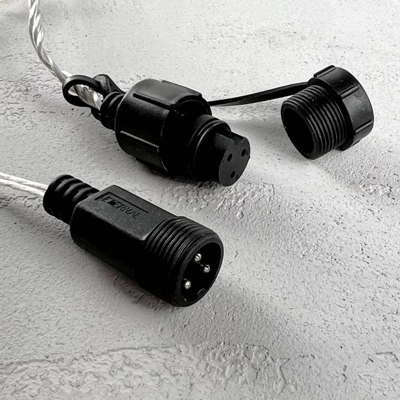 Светодиодная гирлянда с возможностью динамики 20 м., 200 светло-розовых LED ламп, 24V., прозрачный силиконовый провод, IP65, Beauty Led (EST200-3W10-1BP)