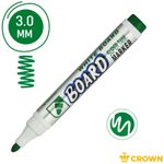 Маркер для магнитно-маркерных досок 2.0мм, Crown CBM-1000, зелёный
