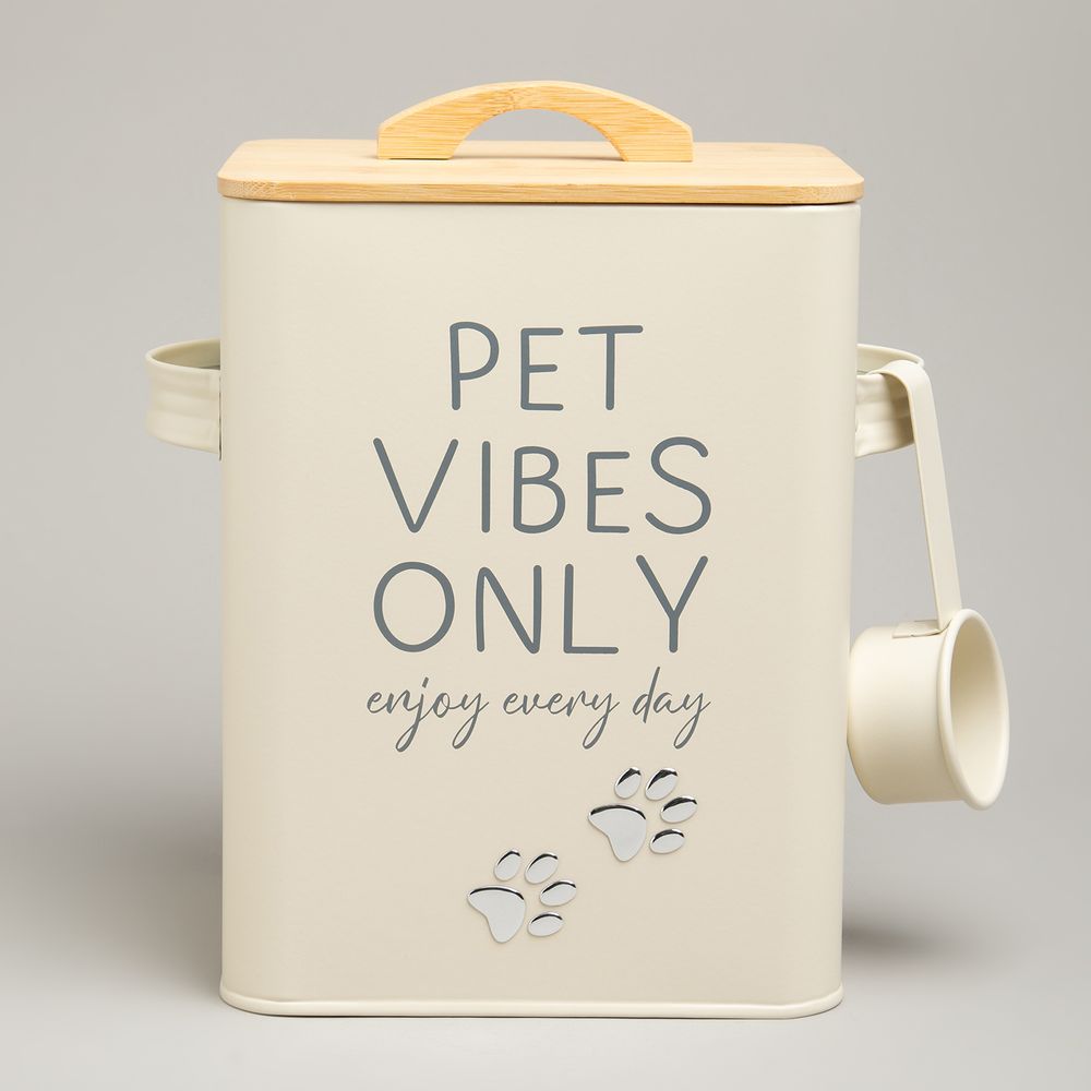 БАНКА AGNESS ДЛЯ ХРАНЕНИЯ КОРМА С МЕРНОЙ ЛОЖКОЙ, 18Х15,5Х23 СМ, 6,3Л