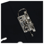 Папка-регистратор OfficeSpace, 70мм, ПВХ, с карманом на корешке, черная