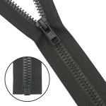 Молния трактор Arta Т6 (6 мм) 1 зам., разъем., 45 см, (2076), A237 т.хаки, НОВЫЙ МАТОВЫЙ ЗАМОК, уп.50 штук