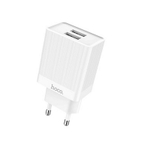 Сетевой адаптер питания HOCO C51A 2USB 3.4A (белый)