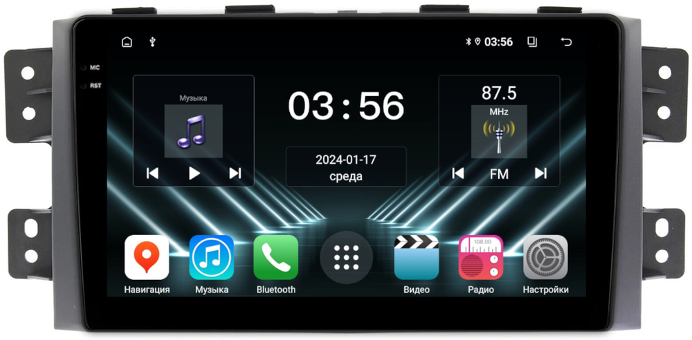 Магнитола для KIA Mohave 1 2008-2017 - FarCar DX465M монитор 9.5" IPS на Android 13, 4+64Гб, CarPlay