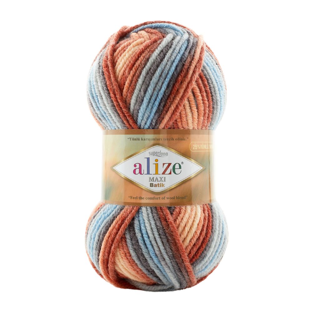 Пряжа Superlana Maxi Batik 7922
